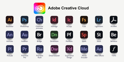 Adobe Creative cloud Monthly subscription